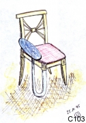 Ein Stuhl aus der Biedermeierzeit