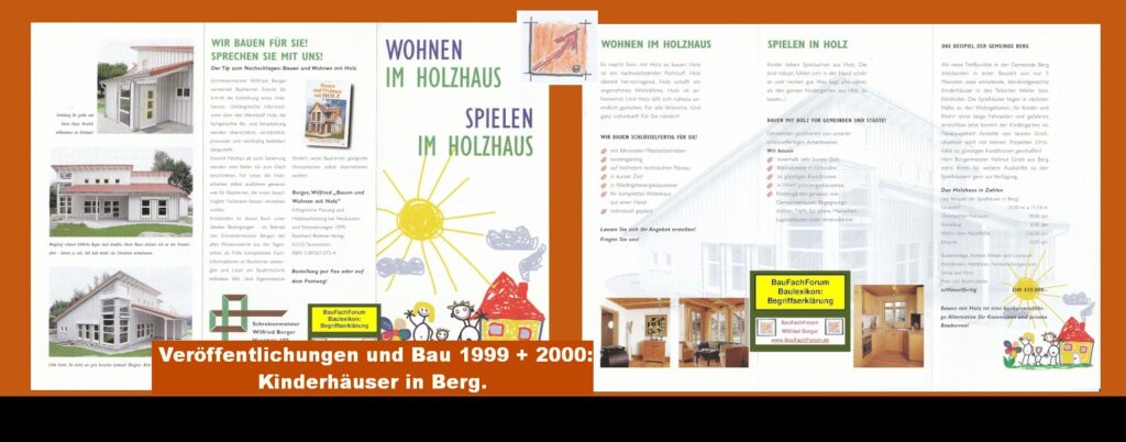 Presse von und über Wilfried Berger: Zwei Kindergärten für die Gemeinde Berg bei Ravensburg-Schussental: