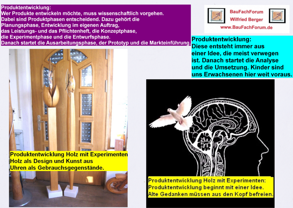 Experimente vom BauFachForum:  Entwicklung heißt immer neue Evolution!