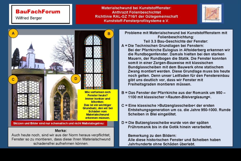 Materialschwund Kunststofffenster Schadensanalyse BauFachForum: Eulogius in Aftolderberg bei Pfullendorf, Herdwangen-Schönach: