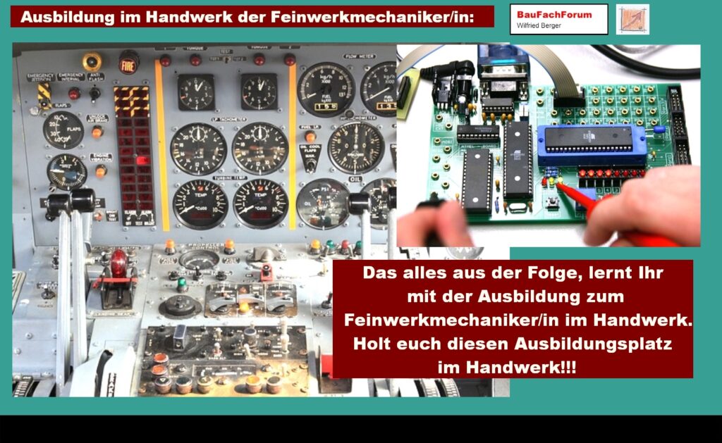 Feinwerkmechaniker Feinwerkmechanikerin BauFachForum Baulexikon: Flugtechnik: