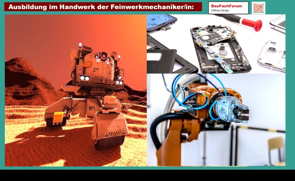 Feinwerkmechaniker Feinwerkmechanikerin BauFachForum Baulexikon: Das selbständige Arbeiten: