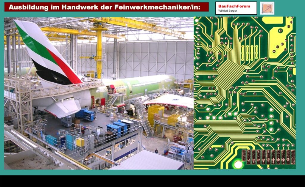 Feinwerkmechaniker Feinwerkmechanikerin BauFachForum Baulexikon: Flugtechnik:
