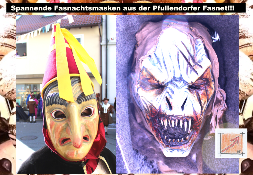 Masken und Larven von der Pfullendorfer Fasnet