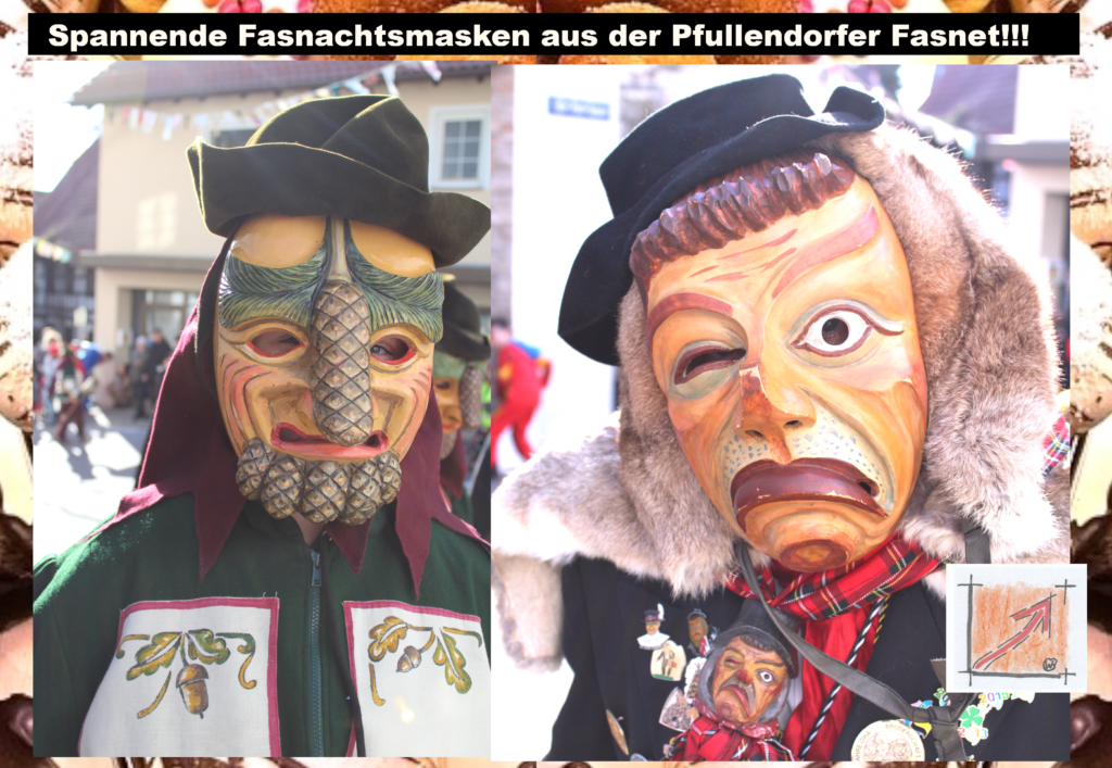 Masken und Larven von der Pfullendorfer Fasnet