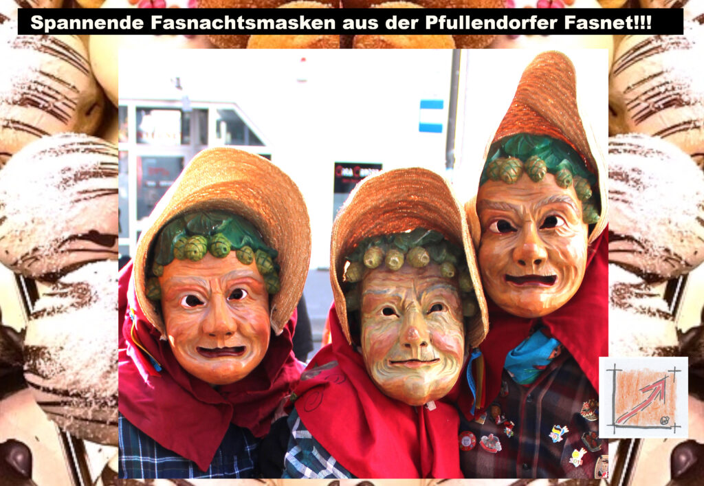 Masken und Larven von der Pfullendorfer Fasnet