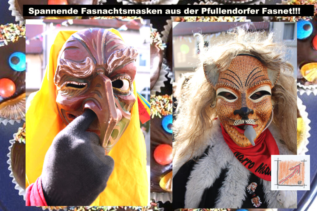 Masken und Larven von der Pfullendorfer Fasnet