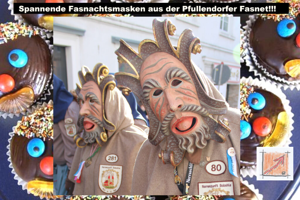 Masken und Larven von der Pfullendorfer Fasnet