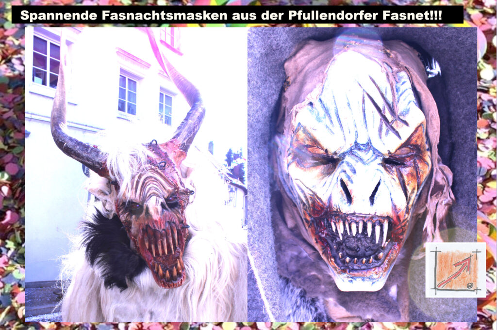 Masken und Larven von der Pfullendorfer Fasnet