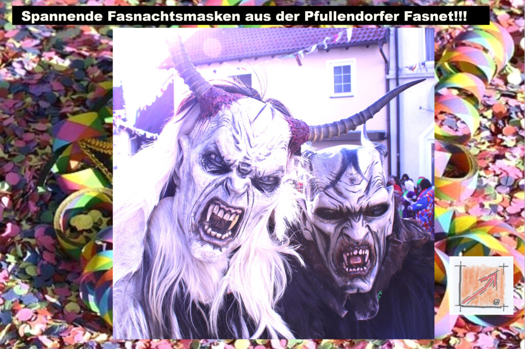 Masken und Larven von der Pfullendorfer Fasnet