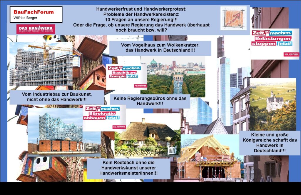 10 Zentrale Forderungen vom Handwerk! Wann werden Menschen unzufrieden? 