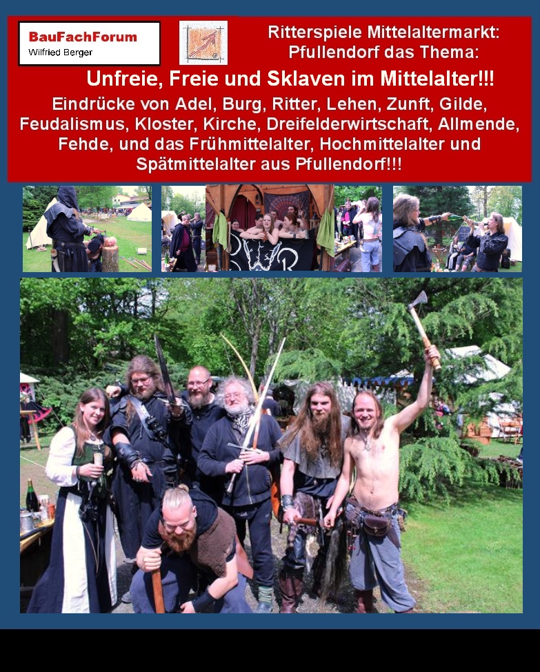 Was sind Freie und Unfreie im Mittealter?
Bei den Menschen im Mittelalter unterschied die Feudalgesellschaft ganz eindeutig zwischen Freien Menschen und Unfreien Menschen. Freie Menschen waren dabei nur diejenigen, die dem Adel angehörten. Daher war es auch entscheidend für die Ritter, dass Sie in die Ritterwürden gekommen sind. Denn als Edelknechte waren Sie prinzipiell keine freie Menschen.
Die Freien Menschen waren von Geburt aus Abstammig aus Adelsfamilien. Dazu kamen dann noch die Freibauern. Beide besaßen eigene Besitztümer und waren keinem Grundherren unterstellt. Somit besaßen beide auch eigene Rechte und konnten eigene Entscheidungen fällen und treffen.
Unfreie Menschen waren dabei Hörige und Leibeigene. Sie waren Mittellos und waren einem Grundherrn unterstellt und in seinen Diensten gebunden. Die Arbeit und welche Art der Arbeit sie verrichten mussten, entschied der Grundherr. Oder, sie bekamen Grundstücke und Bauernhöfe, die sie selbstständig betreiben konnten und mussten dafür für Ihren Grundherren den Zehnt abgeben. Der Zehnt war eine gewisse Steuer.
Begriffe zum Thema Unfreie im Mittelalter:
Ritterspiele aus Pfullendorf, Weltenkrieger Barden des Lichts, Bauern, Grundherrschaft, Leibeigene, Grundherrschaft Mittelalter, Französische Revolution, Grundherr, Grundherrn, Lehenswesen, Freie Bauern, Lehnsherren, Heirat, BauFachForum, Baulexikon Wilfried Berger.
Einfach das Bild anklicken und Ihr kommt auf passende Videos vom BauFachForum.
Dazu verlässt Ihr das BauFachForum und Ihr kommt auf unseren YouTube-Kanal vom BauFachForum. Wenn euch die Shorts zusagen, könnt Ihr zum ausführlichen Thema weiterklicken.
Videoproduktion: BauFachForum, Baulexikon Wilfried Berger. www.baufachforum.de