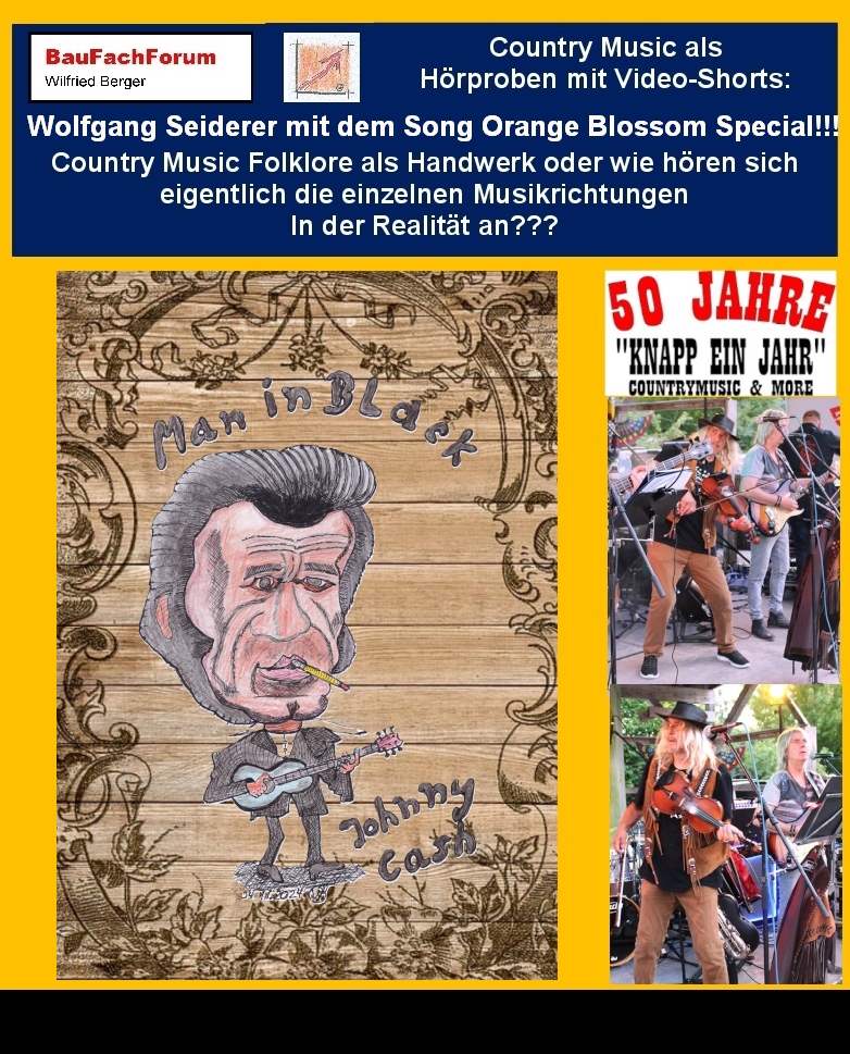 Hör- und Sehprobe Abschiedskonzert 50 Jahre Knapp ein Jahr mit dem einzigartigen Fiddel-Solo Orange Blossom Specia:
Thema: Das Gesicht der Band Wolfgang Seiderer:
Laut dem Abschiedskonzert am 18.08.2025 wurde nochmals vom Bassisten Josh Pathel in der Festansprache über die Band verdeutlicht, wie die Band zu Ihren Erfolgen kam.
Dabei wurde nochmals deutlich vorgetragen, dass die Band ihre Einzigartigkeit über die Fiddel oder Geige von Wolfgang Seiderer bekam.
Hinter dem Bild ist das Video über den Song Orange Blossom Specia hinterlegt. Einfach das Bild anklicken und Ihr kommt auf dieses sensationelle Geigensolo gespielt von Wolfgang Seiderer mit seinen 80 Jahren beim Abschiedskonzert im legendären Tipi Hof in Sauldorf. Dort wurden auch die damaligen Bildaufnahmen von der CD Heute hier morgen dort aufgenommen.
Begriffe zum Thema Orange Blossom Specia:
50 Jahre Knapp ein Kahr Abschiedskonzert, Wolfgang Seiderer, Johny Cash, Train, Ervin T. Rouse, Violin, Violin sheet Music, Musikfestival, Seadboard ear line, OBS Festival, Album, Amazon, BauFachForum, Baulexikon Wilfried Berger.
Einfach das Bild anklicken und Ihr kommt auf passende Videos vom BauFachForum.
Dazu verlässt Ihr das BauFachForum und Ihr kommt auf unseren YouTube-Kanal vom BauFachForum. Wenn euch die Shorts zusagen, könnt Ihr zum ausführlichen Thema weiterklicken.
Videoproduktion: BauFachForum, Baulexikon Wilfried Berger. www.baufachforum.de