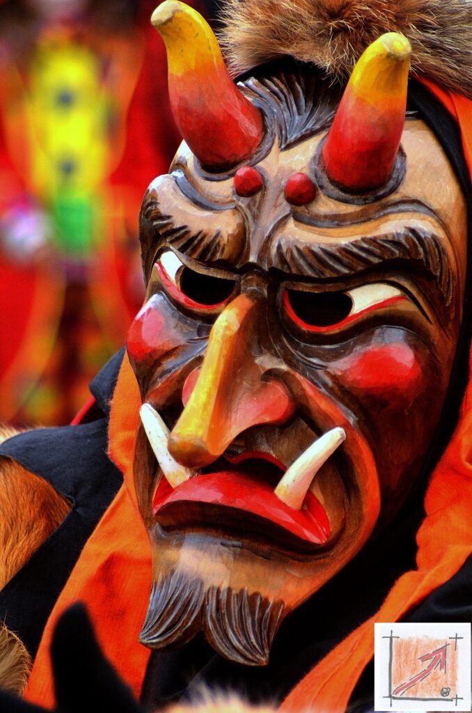 Krampus oder Krampusse in der Fasnet, eine Herausforderung für den Maskenschnitzer und Holzbildhauer. BauFachForum, Baulexikon Wilfried Berger Krampus oder Krampusse in der Fasnet, eine Herausforderung für den Maskenschnitzer und Holzbildhauer. BauFachForum, Baulexikon Wilfried Berger