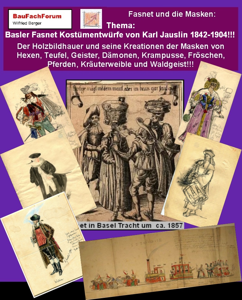 Hör- und Sehprobe Masken Holzbildhauer Schwäbisch Alemannische Fasnet:
Thema: Basler Fasnet mit Karl Jauslin 1842 bis 1904:
Damit wir jetzt verstehen lernen, dass eine Maske auch beim Holzbildhauer nicht einfach nur ein Einzelstück ist, sondern eine Grundgestaltung eines kompletten Häs oder Kostüms, wollen wir uns in der Folge einmal mit dem Künstler Karl Jauslin aus der Basler Fasnet beschäftigen. Karl Jauslin war einer der bedeutendsten Schweizer Historienmaler und Illustratoren. Er war in seiner Zeit der sicherlich bedeutendste Kostüm-Designer der Basler Fasnet. Aus seiner örtlichen Abstammung kommt er aus Muttenz und war dort ein bedeutender Künstler für sakrale Kunst und allem voran für historische Schlachtenbilder. Sein Markenzeichen waren seine detaillierten Bilder aus der Geschichte der Schweiz. Über 20 Jahre entwarf er Fasnets-Figuren der Basler Fasnet und war somit einer der wichtigsten Gestalter der Fasnachtsgeschichte. Seit gespannt auf das nächste Short.
Begriffe zum Thema Karl Jauslin:
BauFachForum die Seite des Bauens, Karl Jauslin, Basel, Meisterdrucke, ArtNet, Wikipedia, Künstler, Jauslin Artnet, Jauslin Kunstmaler, Kunstreproduktionen, Kunstdruck, Schweizer Maler, Jauslin Maler, BauFachForum, Baulexikon Wilfried Berger.
Einfach das Bild anklicken und Ihr kommt auf passende Videos vom BauFachForum.
Dazu verlässt Ihr das BauFachForum und Ihr kommt auf unseren YouTube-Kanal vom BauFachForum. Wenn euch ein Shorts zusagt, könnt Ihr zum ausführlichen Thema weiterklicken.
Erschöpfende Auskünfte findet Ihr unter dem BauFachForum im Baulexikon Wilfried Berger.
Videoproduktion: BauFachForum, Baulexikon Wilfried Berger.
www.baufachforum.de