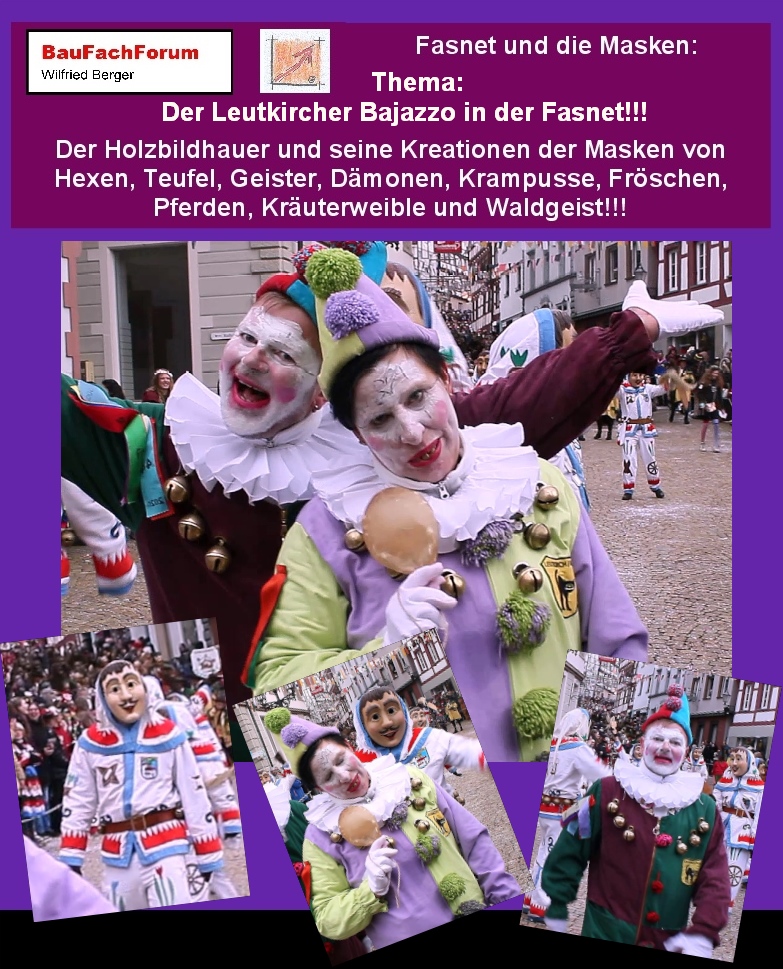 Hör- und Sehprobe Masken Holzbildhauer Schwäbisch Alemannische Fasnet:
Thema: Der Leutkircher Bajazzo:
Hier sprechen wir von einer typischen Figur in der schwäbisch alemannischen Fasnet, die wieder einmal aus der Historie aus dem sechzehnten bis achtzehnten Jahrhundert zu suchen ist. Der Bajazzo ist dabei eine klassische Figur aus dem Ursprung der Commedia dell'arte, die ihren Ursprung aus Italien hat. Der Bajazzo ist dabei ein Spaßmacher, dem allerdings niemand eine eindeutige Rolle zuteilen kann. Er ist einmal der Clown und Spaßmacher und im gleichen Zuge, die Weisheit und der Mahner in einer immer aktuellen Gesellschaft. Daher ist der Bajazzo auch eine Ausnahmefigur in der schwäbisch alemannischen Fasnet, die man zwischen den Geistern, Teufel und wilde Gestalten wie Krampusse und Perchten findet. Eine gelungene Fasnetsfigur aus der Narrenzunft Leutkirch im Allgäu, die Farbe ins Fasnets-Spiel der Umzüge und Narrensprünge bringt. Seit gespannt auf das nächste Short!!!
Der Hintergrund vom Leutkircher Bajazzo:
Der Leutkircher Bajazzo gehört zu einer zentralen Figur der schwäbisch-alemannischen Fasnacht in Leutkirch im Allgäu und gehört zur Narrenzunft Nibelgau Leutkirch e.V..
Ursprung und Bedeutung:
Der Name wurde aus dem italienischen Pagliaccio was übersetzt Clown oder Spaßmacher bedeutet, abgeleitet. Der Bajazzo ist in der Commedia dell'arte die Gestalt, die das bäuerliche, etwas tollpatschige Gegenstück zum edlen Harlekin darstellt.
Geschichte in Leutkirch:
Die heutige Gruppe der Bajazzos wurde 1965 an einem Stammtisch gegründet. Sie wurde als fröhliches Gegenstück zu den oft schaurigen Maskengestalten der Fasnacht ins Leben gerufen, um zur allgemeinen Erheiterung beizutragen.
Das Erscheinungsbild als Häs:
Der Bajazzo aus Leutkirch im Allgäu trägt traditionell ein weites Gewand, das oft mit bunten Flicken oder Flecken gespickt ist.
Kopfbedeckung:
Um an unser Thema der Kopfbedeckungen anzuschließen, trägt der Bajazzo den typischen spitzer Clowns-Hut und wird oft mit einer Halskrause gesehen.
Was ist die Funktion des Bajazzo in der Fasnet?
Er stellt den buchstäblichen Possenreißer und Narr in der Fasnet dar. Somit auch seine Hauptaufgabe das Possenreißen ist. An die Kinder werden bei den Umzügen von den Bajazzos Süßigkeiten verteilt. Eine Bereicherung in der schwäbisch alemannischen Fasnet mit toll verspielten Farben, die das düstere Fasnets-Wesen mit Geister, Perchten und Krampusse erheblich auflockert.
Jubiläum der Gruppe:
Die Gruppe feierte im Jahr 2025 ihr 60-jähriges Jubiläum. Mehr Informationen findet Ihr unter der Maskengruppen der Zunft.
Link zu: Maskengruppe Narrenzunft Bajazzo Nibelgau, ein Teil der Narrenzunft Nibelgau Leutkirch e.V..
Begriffe zum Thema Narrenzunft Bajazzo Nibelgau:
BauFachForum die Seite des Bauens, Bajazzo Nibelgau, Mega Fasnet, Fasnet 2026, Fasnets Party, Allgäu, Umzug Horig, Katzen, Umzug Leutkirch, BauFachForum, Baulexikon Wilfried Berger.
Einfach das Bild anklicken und Ihr kommt auf passende Videos vom BauFachForum.
Dazu verlässt Ihr das BauFachForum und Ihr kommt auf unseren YouTube-Kanal vom BauFachForum. Wenn euch ein Shorts zusagt, könnt Ihr zum ausführlichen Thema weiterklicken.
Erschöpfende Auskünfte findet Ihr unter dem BauFachForum im Baulexikon Wilfried Berger.
Videoproduktion: BauFachForum, Baulexikon Wilfried Berger.
www.baufachforum.de