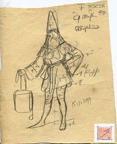 Masken Holzbildhauer Schwäbisch Alemannische Fasnet, Bildergalerie mit Entwürfen von Karl Jauslin 1842-1904, BauFachForum, Baulexikon Wilfried Berger