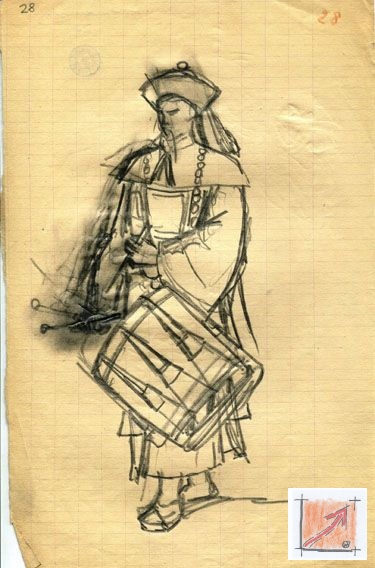 Masken Holzbildhauer Schwäbisch Alemannische Fasnet, Bildergalerie mit Entwürfen von Karl Jauslin 1842-1904, BauFachForum, Baulexikon Wilfried Berger