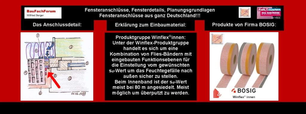 Produkte zum Fenstereinbau auch für extreme Witterungsansprüche: Hier sind wir jetzt bei der Grundlage angekommen, die wir aus der Planung und den vorangegangenen Folien in unsere Überlegungen mit einbeziehen müssen. Natürlich ist der Fenstereinbau immer eine Grundlage des Preises in Verbindung mit den Mitbewerbern. Das ist allerdings nicht das Problem der Fenstereinbauprodukten. Der Fenstereinbauer muss einfach begreifen, dass der Mensch nicht göttlich ist und alles bestimmen kann, was er will. Der Mensch kann nur bestimmen, was die Naturwissenschaft zulässt. Das ist eine einfache Grundlage des Lebens. Damit das nochmals deutlich verstanden wird hier der Link zum Goldenen Schnitt des Bauwesens. Link zu: Der Goldene Schnitt im Bauwesen Hier kann deutlich erkannt werden, dass der Mensch sich seit Jahrtausenden der Natur unterstellen muss um Bauen zu können. Keine Pyramide hätte vor 2500 Jahren gebaut werden können, wenn die Natur nicht in die Bauwerke mit eingebunden worden wäre. Der Architekt Egon Eiermann hat immer gelehrt, dass erst die Natur, dann der Ingenieur und als Letztes das Designe an einer Baustelle geplant werden muss. Balthasar Neumann aus dem Barock in Deutschland wäre nie ohne Kompass und seinen eigens entwickelten Proportionalzirkels auf eine Baustelle gegangen. Kundenaufklärung Im Fenstereinbau: Möglich ist nur das, was die Produkte auch halten können. Also müssen Kunden auch entsprechend aufgeklärt werden, welche Membranen für diesen Bau ideal wären. Und dazu gibt es auch die EPDM-Membranen, die auch in Erdberührten Bereichen und auch als Überputzbaren Bändern in der Produktpalette von BOSIG gefunden werden. Also dem Kunden einmal die Gefahrenübernahme zu erklären und dann das Produkt aus EPDM eventuell als Alternative anzubieten. Dann sieht der Kunde den Mehrpreis und kann abwägen, ob er diesen Preis akzeptieren kann um auch seiner Verantwortung des Schutzes des Gebäudes während der Bauzeit nach der Abnahme gerecht zu werden. Auszug aus der Produktpalette BOSIG Fasatan und Fasatyl: Fasatan® Optima es außen und Fasatyl® Optima es innen - die überputzbaren EPDM-Abdichtungsfolien mit Vliesbeschichtung Eigenschaften Fasatan® Optima es außen und Fasatyl® Optima es innen sind die überputzbaren EPDM-Abdichtungsfolien mit Vliesbeschichtung - wahlweise und abhängig von der Anwendung mit und ohne Selbstklebebeschichtungen und Selbstklebestreifen aus verschiedenen Klebstoffen wie Acrylat und / oder Butyl-Kautschuk ausgestattet. Fasatan® und Fasatyl® sind Abdichtungsfolien aus EPDM-Kautschuk für den Fassadenbereich. Durch die spezielle Vliesbeschichtung der Folienoberfläche werden Fasatan® Optima es außen und Fasatyl® Optima es innen überputzbar, überstreichbar und überklebbar mit hydraulisch abbindenden Klebesystemen. Sie werden mit dem Tieftemperatur-verarbeitungsfähigen BOSIG High-Tack-Klebestoff oder mit unseren Butyl-Kautschuk Klebeschichten vollflächig oder in speziellen Streifenausführungen selbstklebend ausgestattet. Durch diesen Selbstklebestreifen gestaltet sich die Verarbeitung besonders zeitsparend und einfach. Es muss kein Klebstoff mehr aufgebracht werden und es ist keine Ablüftzeit mehr einzuhalten. Der Spezialklebestreifen bietet eine sehr gute Haftung auf verschiedensten Untergründen. Begriffe zum Thema EPDM Fenstereinbau Produkte: EPDM Fenstereinbau Produkte, EPDM Folie Fenster, Bodentiefe Fenster abdichten, Abdichtung, Dichtungen, EPDM Dichtband Fenster, Dichtungsband, Kleben, Kunststofffenster, BauFachForum, Baulexikon Wilfried Berger. Einfach das Bild anklicken und Ihr kommt auf passende Videos vom BauFachForum. Dazu verlässt Ihr das BauFachForum und Ihr kommt auf unseren YouTube-Kanal vom BauFachForum. Wenn euch die Shorts zusagen, könnt Ihr zum ausführlichen Thema weiterklicken. Videoproduktion: BauFachForum, Baulexikon Wilfried Berger. www.baufachforum.de Produkte zum Fenstereinbau auch für extreme Witterungsansprüche:
Hier sind wir jetzt bei der Grundlage angekommen, die wir aus der Planung und den vorangegangenen Folien in unsere Überlegungen mit einbeziehen müssen.
Natürlich ist der Fenstereinbau immer eine Grundlage des Preises in Verbindung mit den Mitbewerbern. Das ist allerdings nicht das Problem der Fenstereinbauprodukten. Der Fenstereinbauer muss einfach begreifen, dass der Mensch nicht göttlich ist und alles bestimmen kann, was er will. Der Mensch kann nur bestimmen, was die Naturwissenschaft zulässt. Das ist eine einfache Grundlage des Lebens.
Damit das nochmals deutlich verstanden wird hier der Link zum Goldenen Schnitt des Bauwesens.
Link zu: Der Goldene Schnitt im Bauwesen
Hier kann deutlich erkannt werden, dass der Mensch sich seit Jahrtausenden der Natur unterstellen muss um Bauen zu können. Keine Pyramide hätte vor 2500 Jahren gebaut werden können, wenn die Natur nicht in die Bauwerke mit eingebunden worden wäre.
Der Architekt Egon Eiermann hat immer gelehrt, dass erst die Natur, dann der Ingenieur und als Letztes das Designe an einer Baustelle geplant werden muss.
Balthasar Neumann aus dem Barock in Deutschland wäre nie ohne Kompass und seinen eigens entwickelten Proportionalzirkels auf eine Baustelle gegangen.
Kundenaufklärung Im Fenstereinbau:
Möglich ist nur das, was die Produkte auch halten können. Also müssen Kunden auch entsprechend aufgeklärt werden, welche Membranen für diesen Bau ideal wären. Und dazu gibt es auch die EPDM-Membranen, die auch in Erdberührten Bereichen und auch als Überputzbaren Bändern in der Produktpalette von BOSIG gefunden werden.
Also dem Kunden einmal die Gefahrenübernahme zu erklären und dann das Produkt aus EPDM eventuell als Alternative anzubieten. Dann sieht der Kunde den Mehrpreis und kann abwägen, ob er diesen Preis akzeptieren kann um auch seiner Verantwortung des Schutzes des Gebäudes während der Bauzeit nach der Abnahme gerecht zu werden.
Auszug aus der Produktpalette BOSIG Fasatan und Fasatyl:
Fasatan® Optima es außen und Fasatyl® Optima es innen - die überputzbaren EPDM-Abdichtungsfolien mit Vliesbeschichtung
Eigenschaften
Fasatan® Optima es außen und Fasatyl® Optima es innen sind die überputzbaren EPDM-Abdichtungsfolien mit Vliesbeschichtung - wahlweise und abhängig von der Anwendung mit und ohne Selbstklebebeschichtungen und Selbstklebestreifen aus verschiedenen Klebstoffen wie Acrylat und / oder Butyl-Kautschuk ausgestattet.
Fasatan® und Fasatyl® sind Abdichtungsfolien aus EPDM-Kautschuk für den Fassadenbereich. Durch die spezielle Vliesbeschichtung der Folienoberfläche werden Fasatan® Optima es außen und Fasatyl® Optima es innen überputzbar, überstreichbar und überklebbar mit hydraulisch abbindenden Klebesystemen.
Sie werden mit dem Tieftemperatur-verarbeitungsfähigen BOSIG High-Tack-Klebestoff oder mit unseren Butyl-Kautschuk Klebeschichten vollflächig oder in speziellen Streifenausführungen selbstklebend ausgestattet. Durch diesen Selbstklebestreifen gestaltet sich die Verarbeitung besonders zeitsparend und einfach.
Es muss kein Klebstoff mehr aufgebracht werden und es ist keine Ablüftzeit mehr einzuhalten. Der Spezialklebestreifen bietet eine sehr gute Haftung auf verschiedensten Untergründen.
Begriffe zum Thema EPDM Fenstereinbau Produkte:
EPDM Fenstereinbau Produkte, EPDM Folie Fenster, Bodentiefe Fenster abdichten, Abdichtung, Dichtungen, EPDM Dichtband Fenster, Dichtungsband, Kleben, Kunststofffenster, BauFachForum, Baulexikon Wilfried Berger.
Einfach das Bild anklicken und Ihr kommt auf passende Videos vom BauFachForum. Dazu verlässt Ihr das BauFachForum und Ihr kommt auf unseren YouTube-Kanal vom BauFachForum. Wenn euch die Shorts zusagen, könnt Ihr zum ausführlichen Thema weiterklicken.
Videoproduktion: BauFachForum, Baulexikon Wilfried Berger. www.baufachforum.de