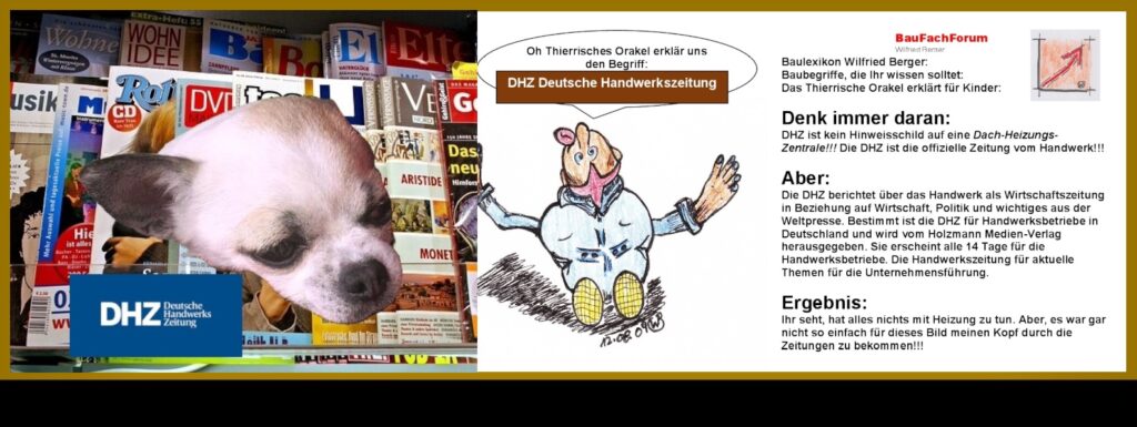 Das Thierrische Orakel und die Presse:
Ganz schön schwierig sich durch die Presse zu wühlen. Aber die DHZ kommt glücklicher Weise direkt ins Haus!!!

