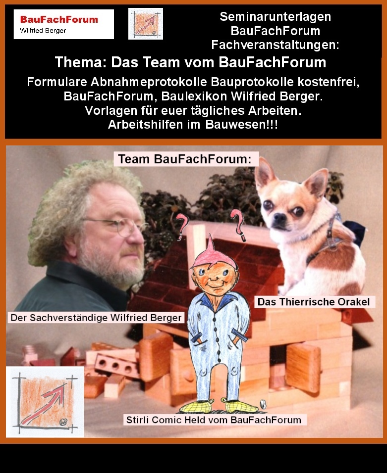 Das Motto von Wilfried Berger BauFachForum auf Kritiken!!!
Früher erntete ich, aufgrund meiner aufgestellten Regeln des Bauens, bei vielen Menschen Unbeliebtheit.
Heute weiß ich, warum ich das noch immer praktiziere!
Einfach das Bild anklicken und Ihr kommt zum offiziellen Video vom BauFachForum.
Dazu verlässt Ihr das BauFachForum und Ihr kommt auf unseren YouTube-Kanal vom BauFachForum. Wenn euch ein Shorts zusagt, könnt Ihr zum ausführlichen Thema weiterklicken.
Videoproduktion: BauFachForum, Baulexikon Wilfried Berger. www.baufachforum.de     
