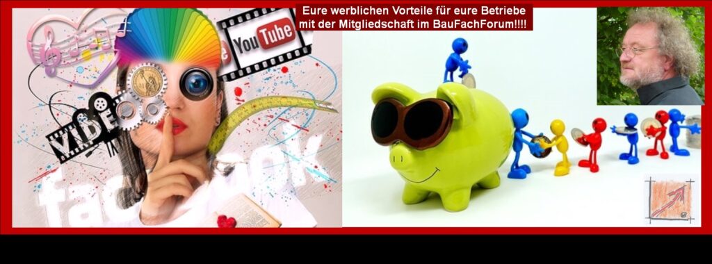 Bauen und Bauschäden, verbunden mit Internetwerbung: Nutzt doch einfach die herausragenden Google-Wertungen vom BauFachForum für eure Firmen.  Die Mitgliedschaft im BauFachForum: Eine Mitgliedschaft macht es möglich. Die Angebote entnehmt Ihr dem nachfolgenden Link. Einfach das Bild anklicken und Ihr kommt auf ein spannendes Video vom BauFachForum. Begriffe zum Thema Internet: BauFachForum die Seite des Bauens, Symbol, Clipart, Schaubild, Netzwerk, Wlan, Piktogramm, Weltkugel, Router, Mindmap, Gefahren, Sicherheit, Hintergrund, Surfen, BauFachForum, Baulexikon Wilfried Berger. Einfach das Bild anklicken und Ihr kommt auf passende Videos vom BauFachForum. Dazu verlässt Ihr das BauFachForum und Ihr kommt auf unseren YouTube-Kanal vom BauFachForum. Wenn euch ein Shorts zusagt, könnt Ihr zum ausführlichen Thema weiterklicken. Erschöpfende Auskünfte findet Ihr in der Skandalzeitung vom BauFachForum Wilfried Berger. Videoproduktion: BauFachForum, Baulexikon Wilfried Berger. www.baufachforum.de      Bauen und Bauschäden, verbunden mit Internetwerbung:
Nutzt doch einfach die herausragenden Google-Wertungen vom BauFachForum für eure Firmen. 
Die Mitgliedschaft im BauFachForum:
Eine Mitgliedschaft macht es möglich. Die Angebote entnehmt Ihr dem nachfolgenden Link. Einfach das Bild anklicken und Ihr kommt auf ein spannendes Video vom BauFachForum.
Begriffe zum Thema Internet:
BauFachForum die Seite des Bauens, Symbol, Clipart, Schaubild, Netzwerk, Wlan, Piktogramm, Weltkugel, Router, Mindmap, Gefahren, Sicherheit, Hintergrund, Surfen, BauFachForum, Baulexikon Wilfried Berger.
Einfach das Bild anklicken und Ihr kommt auf passende Videos vom BauFachForum. Dazu verlässt Ihr das BauFachForum und Ihr kommt auf unseren YouTube-Kanal vom BauFachForum. Wenn euch ein Shorts zusagt, könnt Ihr zum ausführlichen Thema weiterklicken.
Erschöpfende Auskünfte findet Ihr in der Skandalzeitung vom BauFachForum Wilfried Berger.
Videoproduktion: BauFachForum, Baulexikon Wilfried Berger.
www.baufachforum.de