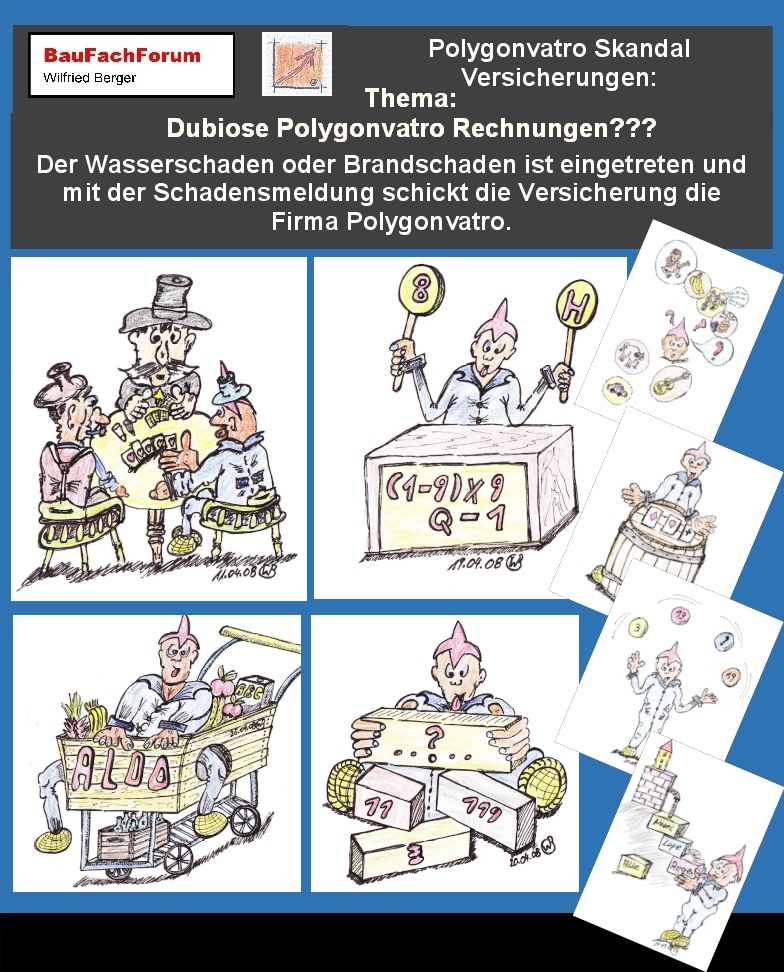 Teil 5 der Hör – und Sehprobe Polygonvatro Skandal Versicherungen,
BauFachForum, Baulexikon Wilfried Berger.
Thema: Dubiose Polygonvatro Rechnungen:
Der Grundsatz bei jeder Rechnungsprüfung eines Sachverständigen ist immer, dass die Rechnung prüfbar sein muss. Dazu verstehen wir, dass eine Rechnung so transparent ist, dass Sie aus den technischen Arbeitsgängen nachprüfbar ist. Somit beschäftigt sich der Sachverständige vom BauFachForum Wilfried Berger auch damit, wer auf der Rechnung die Forderung stellt. Bei Polygonvatro ist hier das dubiose, dass letztendlich ein Firmenkonstrukt zwischen POLYGONVATRO GmbH und einer Einzelfirma steht, bei der die GmbH als Rechtsform nicht bezeichnet wird.
Die Abtretungen allerdings muss an die Geschäftsführer von POLYGONVATRO ohne der Rechtsform GmbH abgetreten werden. Bleibt gespannt an diesem Artikel im BauFachForum dran. Informieren ist besser als später den Ärger zu haben.
Begriffe zum Thema Dubiose Rechnungen:
Polygonvatro Skandal Versicherungen, Betrügerische Rechnungen, Rechnung schreiben, Rechnungsvorlage, Domain, Buchhaltung, Rechnung erstellen, Mahnung, Handelsregister BauFachForum, Baulexikon Wilfried Berger.
Einfach das Bild anklicken und Ihr kommt auf passende Videos vom BauFachForum. Dazu verlässt Ihr das BauFachForum und Ihr kommt auf unseren YouTube-Kanal vom BauFachForum. Wenn euch ein Shorts zusagt, könnt Ihr zum ausführlichen Thema weiterklicken.
Erschöpfende Auskünfte findet Ihr in der Skandalzeitung vom BauFachForum Wilfried Berger.
Videoproduktion: BauFachForum, Baulexikon Wilfried Berger.
www.baufachforum.de