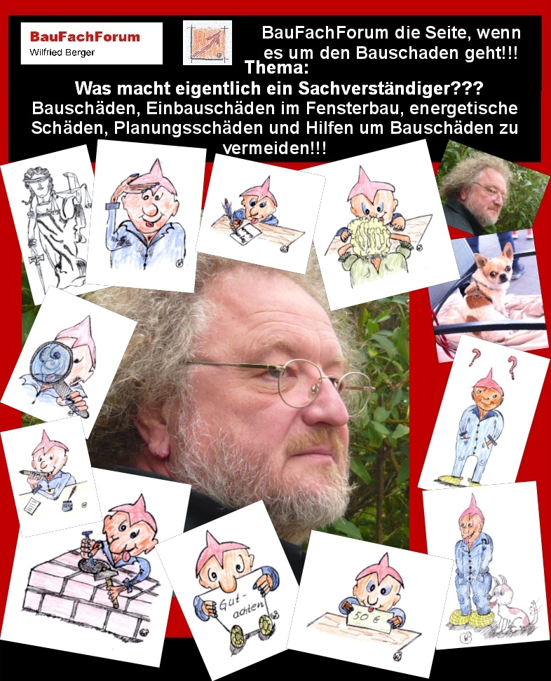 Hör – und Sehprobe BauFachForum die Seite des Bauschadens.
Thema: Was ist ein Sachverständiger?
Ein Sachverständiger hat die Aufgabe, Fragen einer oder mehreren Parteien meist an Ort und Stelle zu begutachten. Meist ist dies die Baustelle auf der entsprechende Schäden oder nicht hinzunehmende Unzulänglichkeiten erbracht wurden. Auf der Baustelle gibt es einmal den Augenschein bei dem der Sachverständige die Beweisfragen anschaut. Danach erfolgt die genauere Schadensanalyse auf der Baustelle bei der oftmals auch Bauteilöffnungen vorgenommen werden müssen. Diese Erkenntnisse von der Baustelle nimmt der Sachverständige mit an den Schreibtisch. Dort fertigt er ein schriftliches Gutachten in dem auch eine Schadensanalyse enthalten ist. Mit der Übersendung des Gutachtens kann die Rechtseite oder das Gericht entscheiden, ob die technischen Unzulänglichkeiten zu Mängel führen. Bleibt gespannt bis zum nächsten Thema!
Begriffe zum Thema Bausachverständiger:
BauFachForum die Seite des Bauens, Kosten, Baubegleitung, Immobilie, Immobiliensachverständiger, Baumängel, Bauherr, Immobilienkauf, Sachverständiger, Gutachter, BauFachForum, Baulexikon Wilfried Berger.
Einfach das Bild anklicken und Ihr kommt auf passende Videos vom BauFachForum. Dazu verlässt Ihr das BauFachForum und Ihr kommt auf unseren YouTube-Kanal vom BauFachForum. Wenn euch ein Shorts zusagt, könnt Ihr zum ausführlichen Thema weiterklicken.
Erschöpfende Auskünfte findet Ihr in der Skandalzeitung vom BauFachForum Wilfried Berger.
Videoproduktion: BauFachForum, Baulexikon Wilfried Berger.
www.baufachforum.de