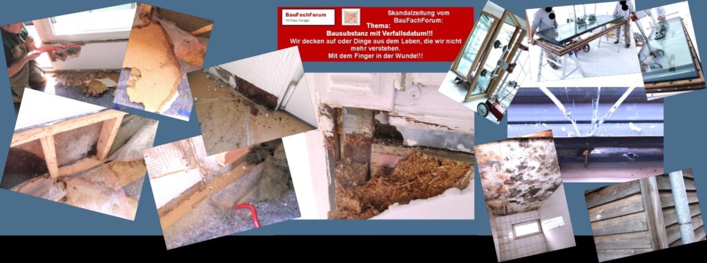 Täglich neue undurchsichtige Angebote:
Schäden im Bauwesen sind meist dadurch geprägt, dass findige Verkäufer und Händler damit werben, dass Ihre Produkte schnell, gut und billig verbaut werden können und damit viele Produkte die teuer und aufwendig in der Verarbeitung sind, angeblich nicht mehr benötigt werden. Hier irrt der Bauschaffende allerdings ganz gewaltig. Denn das Bauen ist nicht eine Grundlage von uns Menschen und Baumeistern, sondern ein Bestandteil der Naturwissenschaft. Menschen können beispielsweise lediglich wie aus der Bionik aus der Natur lernen und nicht umgekehrt. Die Natur lernt uns, wie wir die Natur in das Bauwesen eingliedern können. Kein Burj Dubai hätte man als höchstes Gebäude der Welt bauen können ohne die Wüstenlilie und deren Zusammensetzung der Struktur zu studieren. Heute können wir sagen, dass der Burj Dubai eine aus Beton und Stahl bestehende Wüstenlilie der Natur ist.
Link zu: Seminarfolien Bauernfängerei im Bauwesen
Erfindungen aus der Bionik:
Hierzu gehören beispielsweise der Klettverschluss, der irrtümliche Lotusblüteneffekt, die statische Leichtbauweise und vieles mehr. Daher kann die Natur für das Bauwesen, wie auch in der Medizin beispielsweise als riesiges Natur-Labor gesehen werden. Und dies seit Milliarden Jahren evolutionärer Entwicklung des Bauwesens. Also Lösungen im Bauwesen nur dann entstehen können, wenn eine effiziente und nachhaltige Analyse und Forschung der Natur vorgenommen wird und nicht irgendwelche Hirngespinste gejagt und angeboten werden, die von findigen Verkäufern nur die Zielsetzung haben höchst möglichste Gewinne zu erzielen.
Funktionieren wird nur das, was mit der Naturwissenschaft, der Biologie und allem voran der Naturphysik abgestimmt ist. Alles andere produziert Schäden.
Link zu: Seminarfolien Schäden aus dem Irrtum der Bauphysik
Link zu: Seminarfolien Regiert bei uns schon der Wahnsinn?  
Begriffe zum Thema Bionik: 
Wir decken auf Skandalzeitung, BauFachForum die Seite des Bauens, Flugzeug, Klettverschluss, Architektur, Lotuseffekt, Diagramm, Fallschirm, Grafik, Roboter, Spinnennetz, Pusteblume, Bienenwabe, BauFachForum, Baulexikon Wilfried Berger.
Einfach das Bild anklicken und Ihr kommt auf ein spannendes Video vom BauFachForum, passend zum Thema.
Dazu verlässt Ihr das BauFachForum und kommt auf unsere YouTube-Seite vom BauFachForum. 
Videoproduktion: BauFachForum, Baulexikon Wilfried Berger. www.baufachforum.de    
