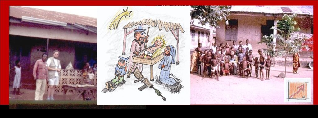 Zahlen und Fakten zu den politischen Kriegen:
Das Bild zeigt den Autor mit Nachkriegs-Kinde aus Biafra:
Autor Wilfried Berger mit Kindern nach dem Biafra-Krieg. Das beste Zeugnis für Menschlichkeit und den Schutz des Lebens gegen die Zerstörung durch politische Kriege.
Und die geschichtliche Lehre aus dem Biafra-Krieg?
Der Autor Wilfried Berger inmitten der Trümmer aus Hoffnung und warum Sun Tzus Warnung vor langen Kriegen und der Kriegsethik heute aktueller denn je ist.
Der Autor Wilfried Berger mit Biafra-Krieg Kinder: 
Eine Authentische Dokumentation über Kriegsleiden und die Notwendigkeit einer ethischen Kriegskultur die nicht zu Blut-Zoll dazu verwendet werden darf mit Kinderblut Beton anzurühren! 
