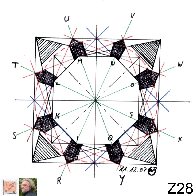 Z28 Das Oktogon Konstruktio, Die Zwischen Pylone, BauFachForum, Baulexikon Wilfried Berger